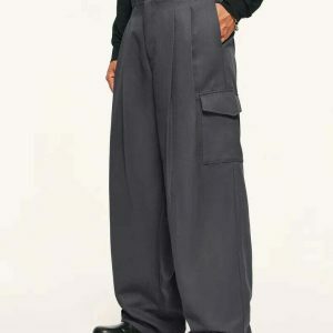 youthful loose fit cargo pants   streetwear essential 8056