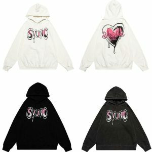 youthful loose letter print hoodie streetwear icon 3207