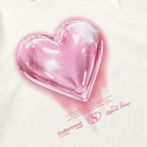 youthful love balloon graphic tee   chic & vibrant style 4370