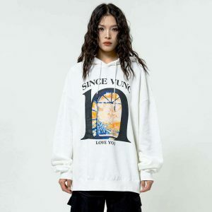 youthful love you graphic hoodie   trendy & cozy streetwear 1173