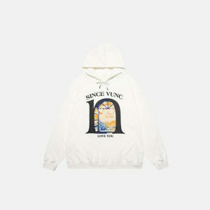 youthful love you graphic hoodie   trendy & cozy streetwear 7854