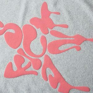 youthful melting letters star tee dynamic streetwear design 8096