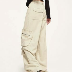 youthful multi pocket cargo pants wide leg & streetwise 5828