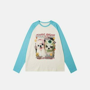 youthful oversized dog print sweatshirt   streetwear icon 4640