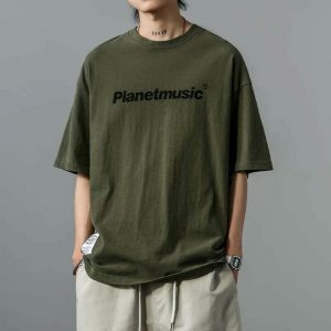 youthful oversized music tee   streetwear icon 6536