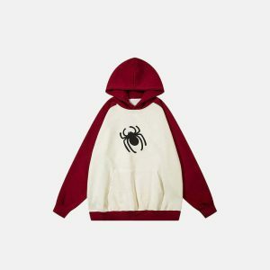 youthful oversized spider hoodie   streetwear icon 6063