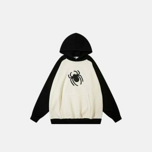 youthful oversized spider hoodie   streetwear icon 7572