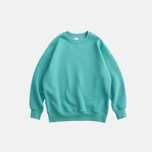 youthful oversized sweatshirts blank & versatile comfort 4091