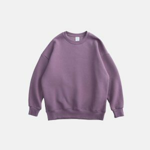 youthful oversized sweatshirts blank & versatile comfort 5418