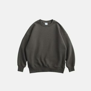 youthful oversized sweatshirts blank & versatile comfort 8783