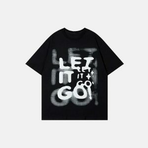 youthful oversized t shirt let it go   streetwear icon 2041