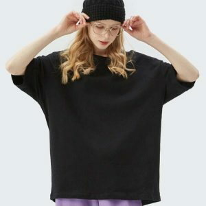 youthful oversized t shirts blank canvas for street style 2586