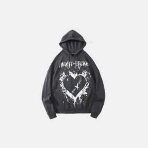 youthful pain & love hoodie   edgy streetwear statement 1224