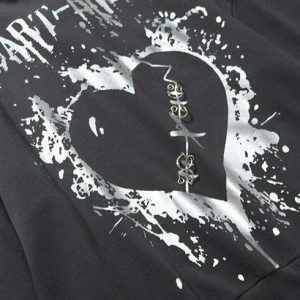 youthful pain & love hoodie   edgy streetwear statement 4780