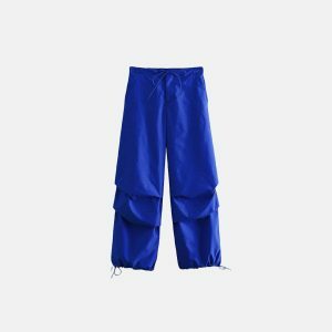 youthful parachute sweatpants elastic waist & comfort fit 2818