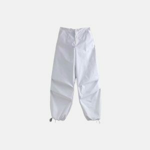 youthful parachute sweatpants elastic waist & comfort fit 6798