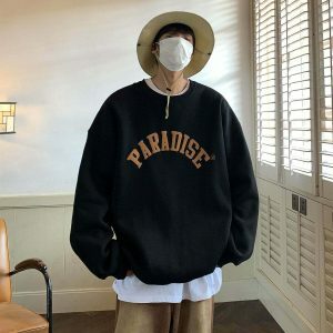 youthful paradise print sweatshirt oversized & embroidered 2536