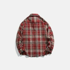 youthful plaid shirt loose & trendy streetwear essential 8891