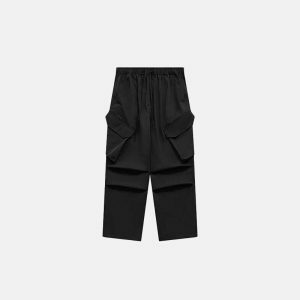 youthful pleated cargo pants baggy & trendy streetwear 6927