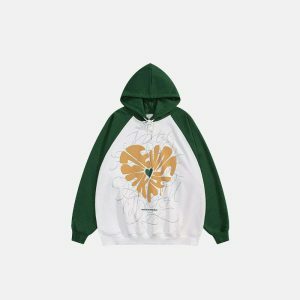 youthful raglan sleeve hoodie oversized & trendy comfort 2833