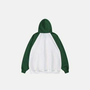 youthful raglan sleeve hoodie oversized & trendy comfort 7646