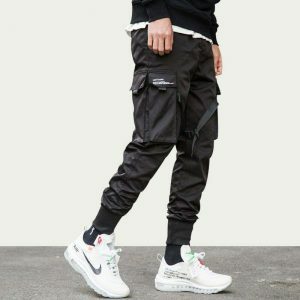 youthful ribbon buckle cargo pants   streetwear revival 1441