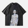 youthful robot graphic tee dynamic & trendy streetwear 5484