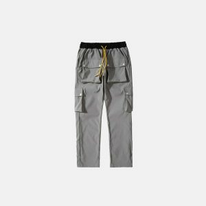 youthful side breasted cargo pants   streetwear revamp 2457