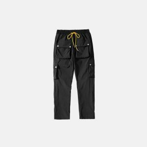 youthful side breasted cargo pants   streetwear revamp 6830