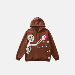 youthful skeleton love search hoodie   edgy & unique style 2106