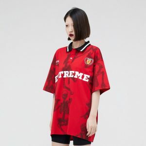 youthful skeleton soccer t shirt streetwear & edgy design 6749