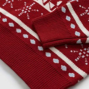 youthful snow knit sweater christmas vibes & cozy feel 4117