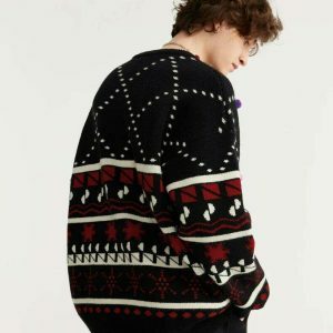 youthful snow knit sweater christmas vibes & cozy feel 4225