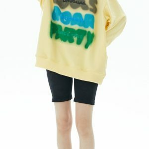 youthful souls & party print hoodie dynamic streetwear 5629