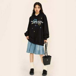 youthful star graphic hoodie oversized & trendy style 4776