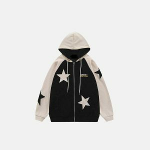 youthful star hoodie casual & loose streetwear icon 2897