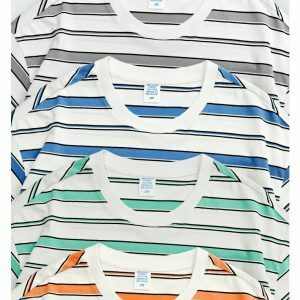 youthful striped t shirt with contrast colors   street chic 4880