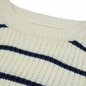 youthful tomorrow striped sweater   dynamic urban style 6922