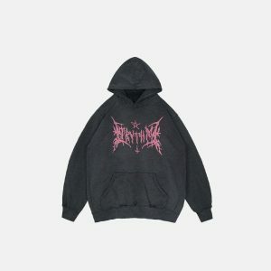 youthful truth of demon hoodie   edgy & iconic streetwear 6811