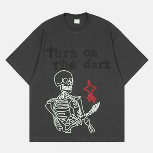 youthful turn on the dark tee   iconic & bold streetwear 6050