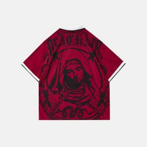 youthful virgin mary soccer tee   iconic & edgy streetwear 3314