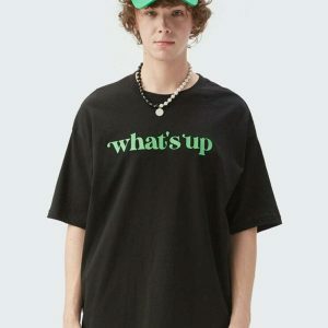 youthful what's up t shirt   iconic streetwear vibe 2348