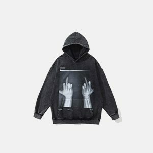 youthful x ray graphic hoodies dynamic & edgy design 4998